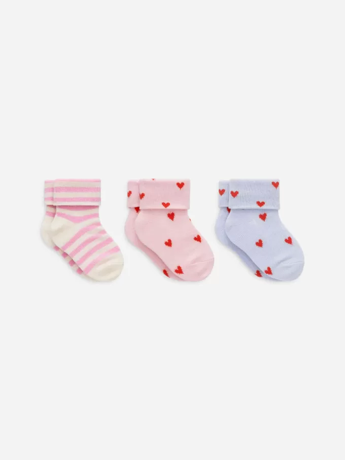 Rippsocken-Set mit 3 Paaren