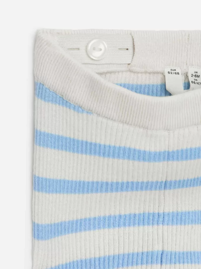 Rippstrick-Leggings für Neugeborene Rippstrick-Leggings für Neugeborene