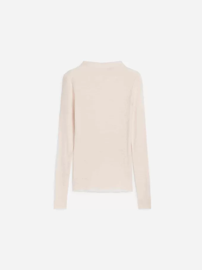 Rippstrick-Oberteil aus Wolle