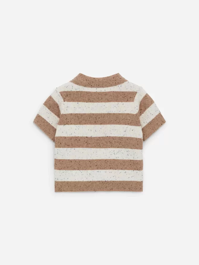 Rippstrick-Poloshirt