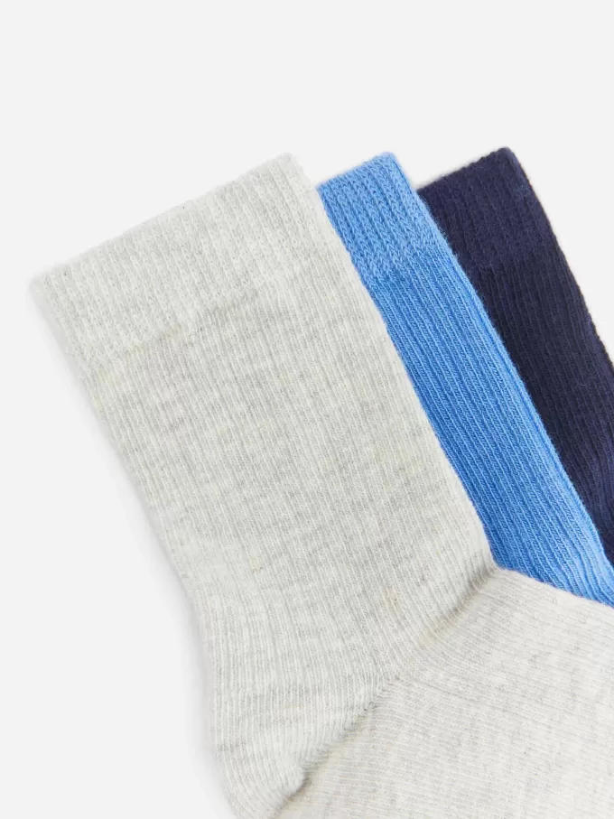 Rippstricksocken, 3 Paar