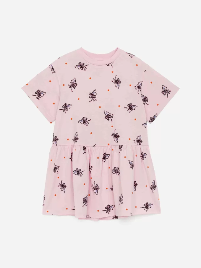 Rüschenkleid aus Jersey