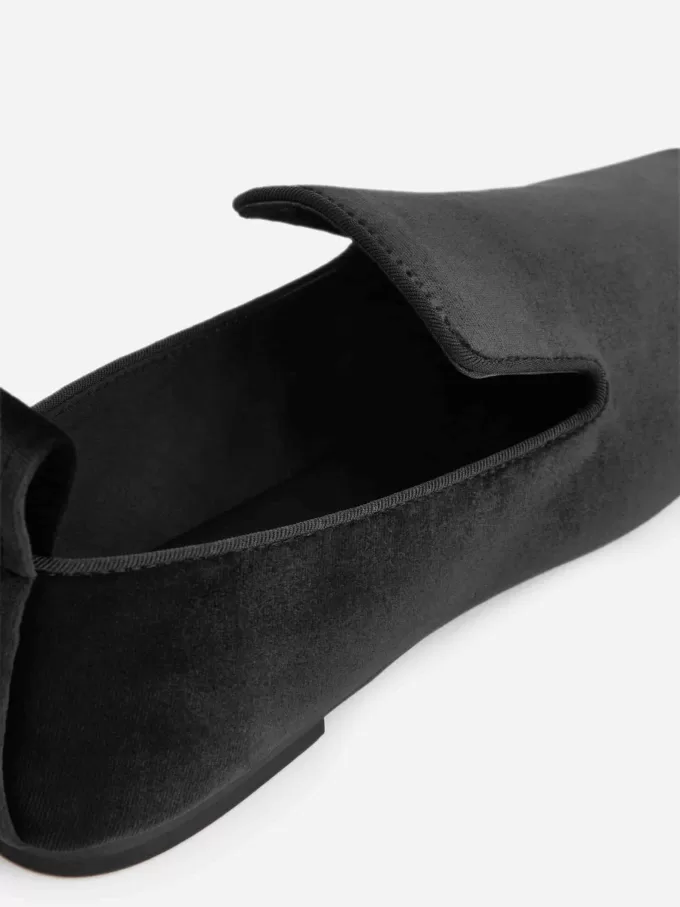 Samt-Loafer für den Innenbereich