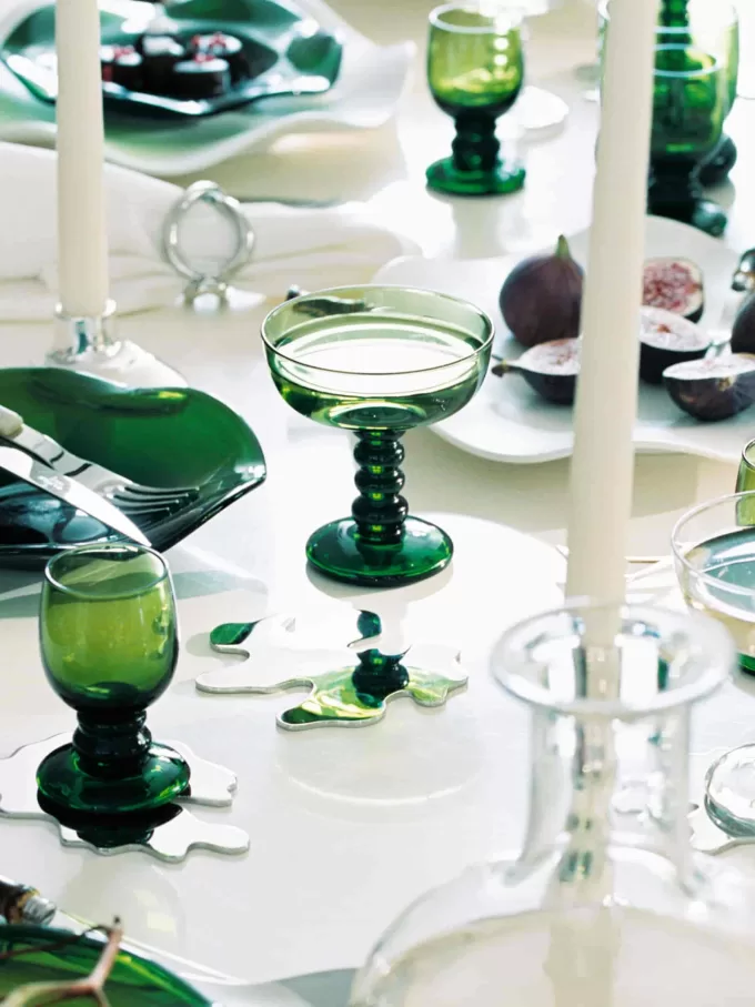 Untersetzer aus Edelstahl, 4er-Set