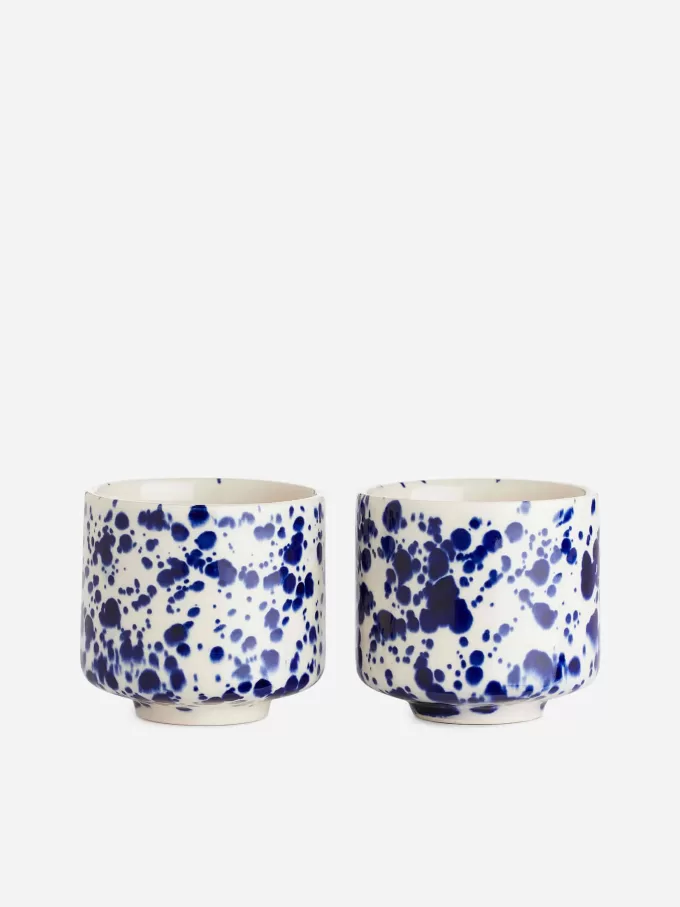 Steinzeugbecher im 2er-Set