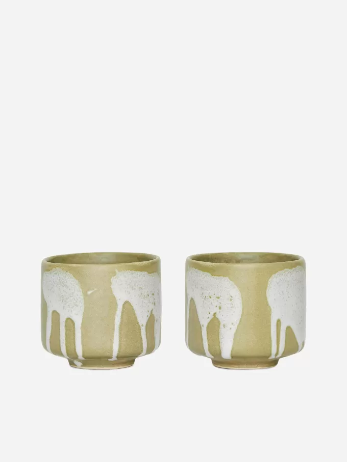 Steinzeugbecher im 2er-Set