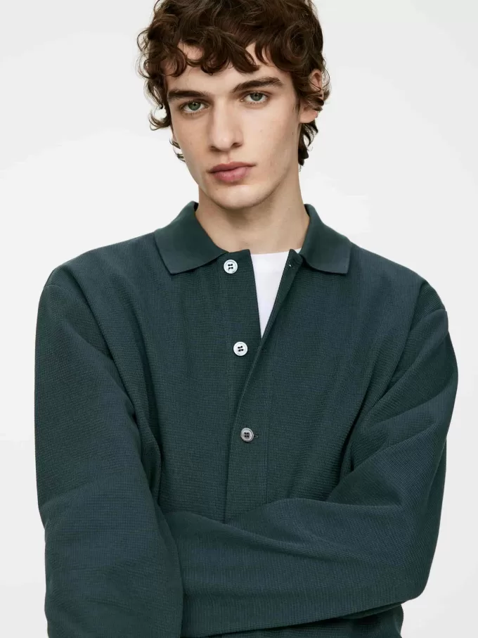 Strickjacke aus Baumwolljersey