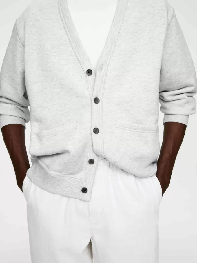 Strickjacke aus Baumwolljersey