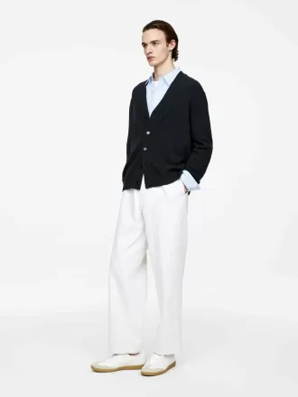 Strickjacke aus Wolle und Baumwolle