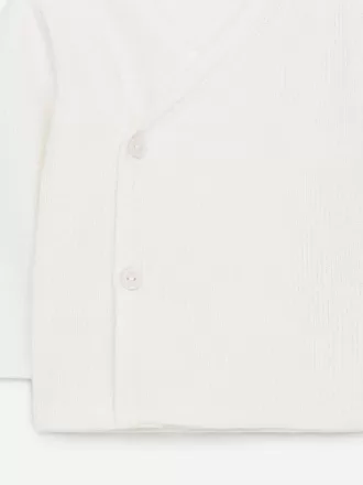 Strickjacke aus weicher Baumwolle für Neugeborene Strickjacke aus weicher Baumwolle für Neugeborene