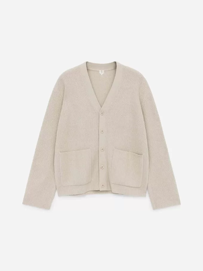 Strickjacke mit V-Ausschnitt