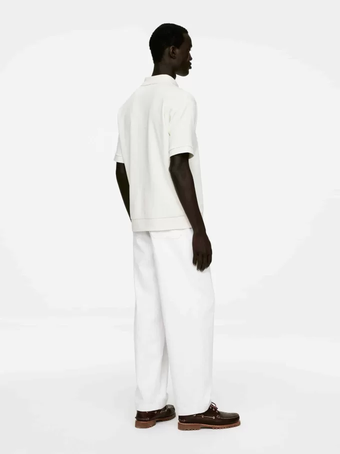 Strukturiertes Poloshirt