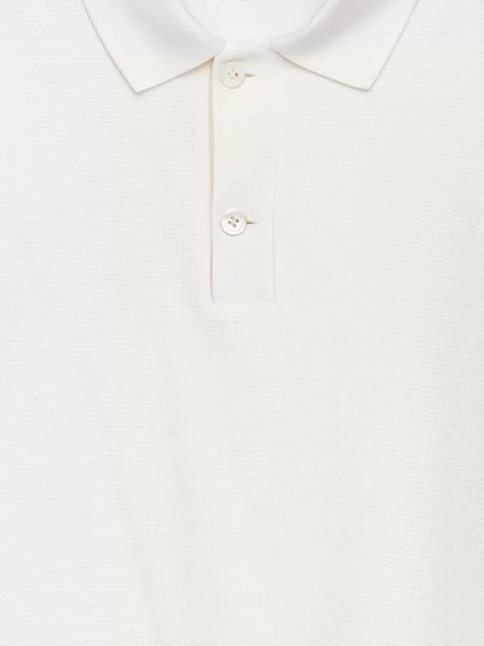 Strukturiertes Poloshirt