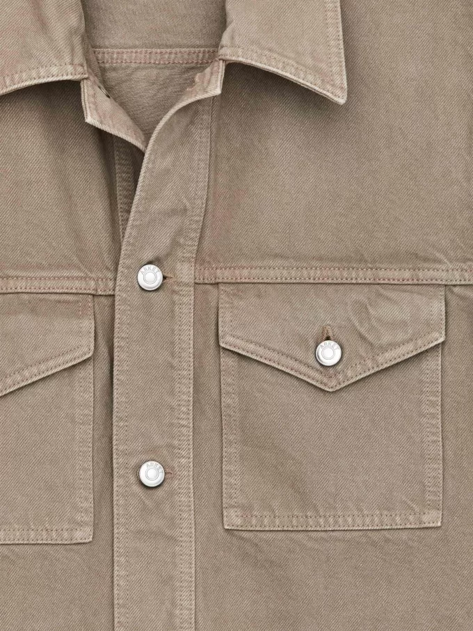 Stückgefärbte Jeansjacke Stückgefärbte Jeansjacke