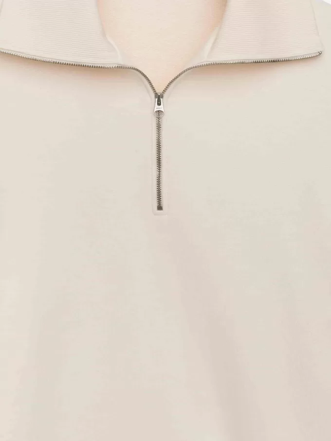 Sweatshirt mit halbem Reißverschluss