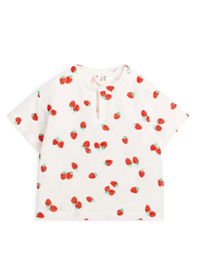 T-Shirt aus Baumwollmusselin T-Shirt aus Baumwollmusselin