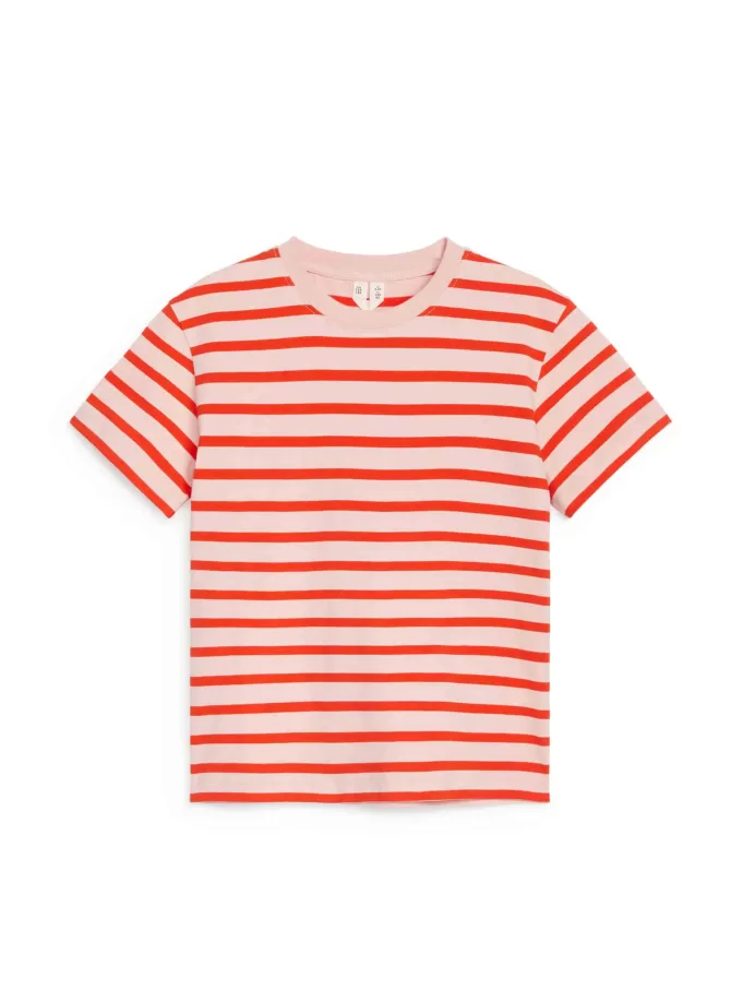 T-Shirt mit Rundhalsausschnitt im 2er-Set