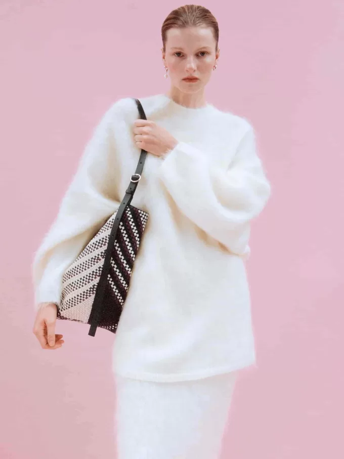 Pullover aus Mohair-Woll-Mischung