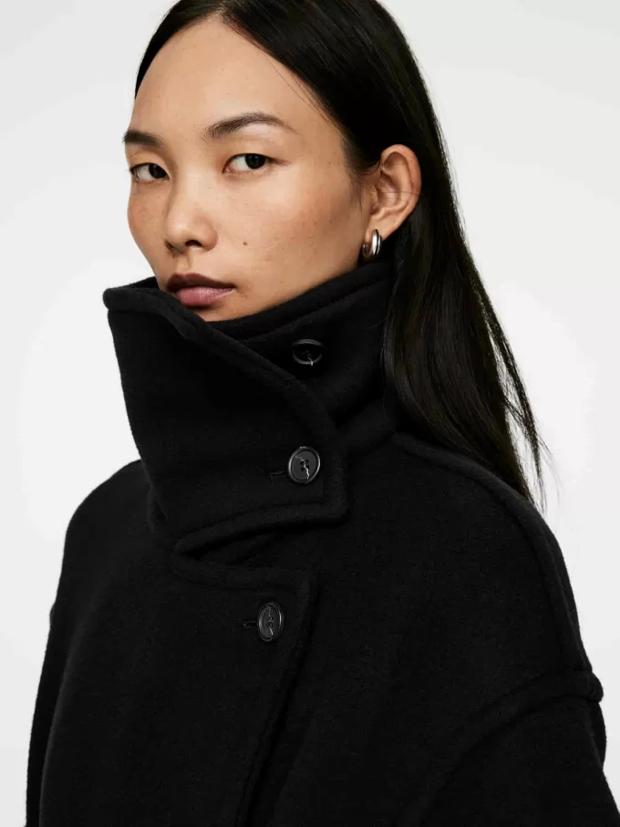 Übergroßer Mantel aus Wollmischung