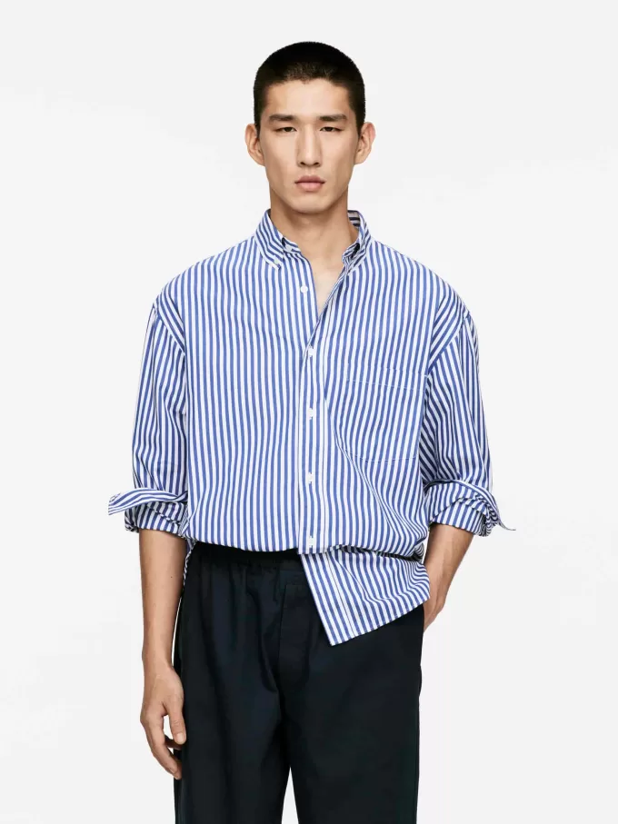 Übergroßes Popeline-Hemd Übergroßes Popeline-Hemd