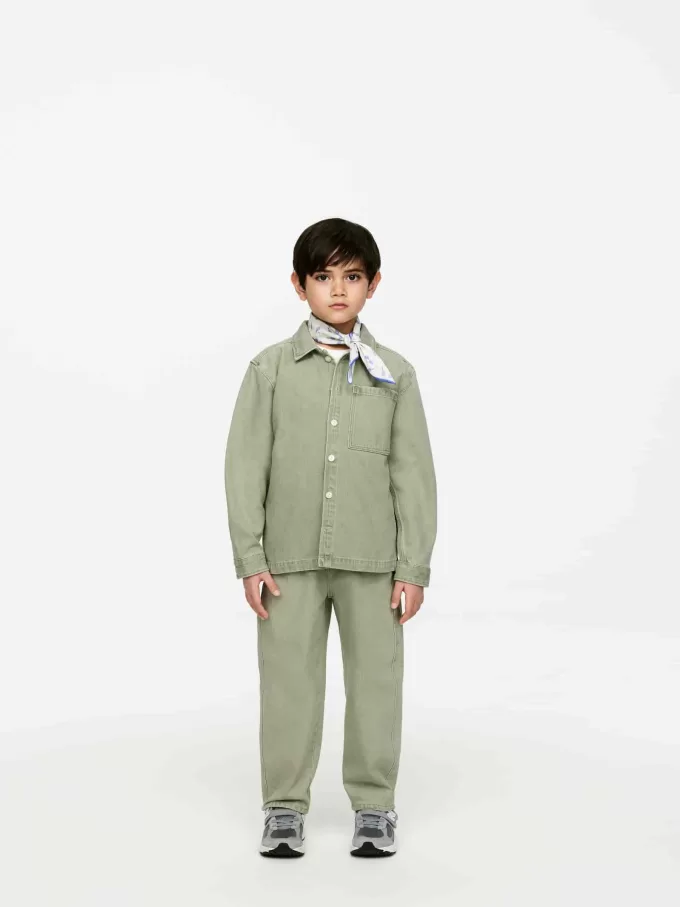 Überhemd aus gewaschenem Denim