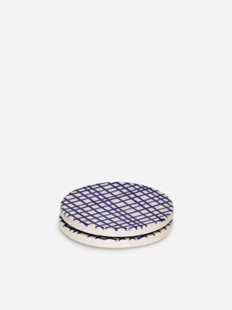 Untersetzer aus Steingut, 2er-Set