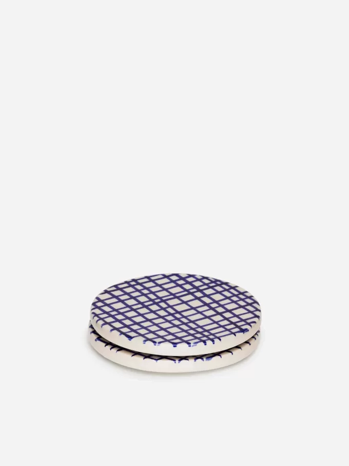 Untersetzer aus Steingut, 2er-Set