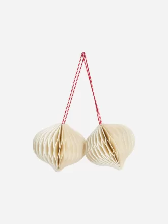 Wabenornamente im 2er-Set