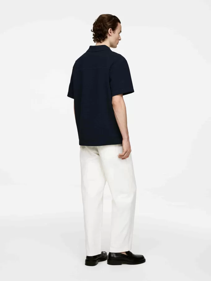 Waffel-Poloshirt