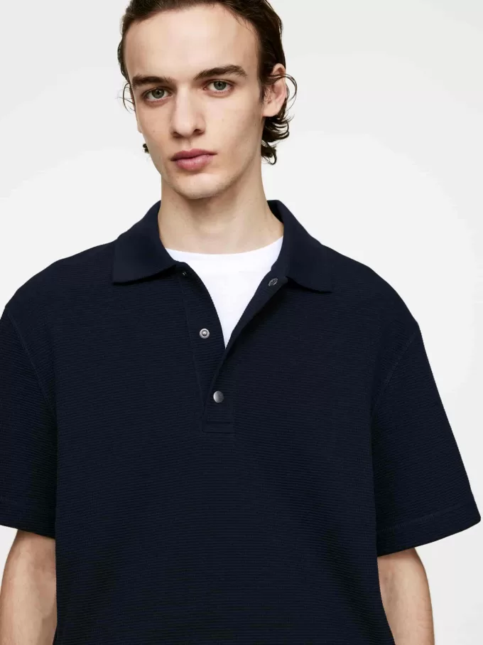 Waffel-Poloshirt