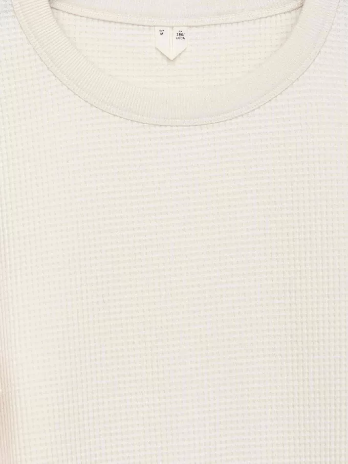 Waffelstrick-Sweatshirt