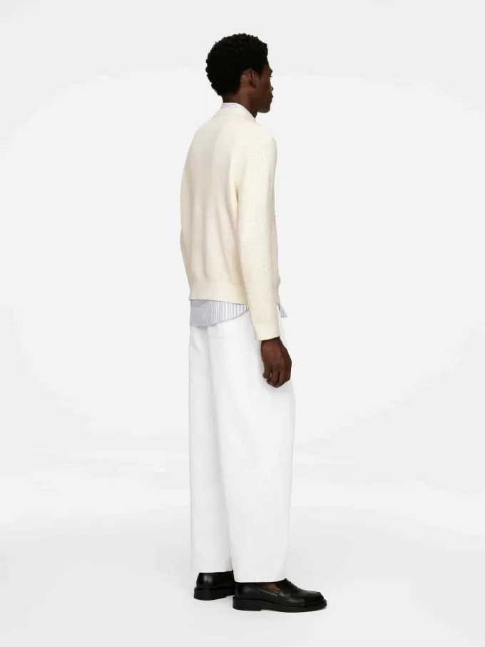 Waffelstrickpullover