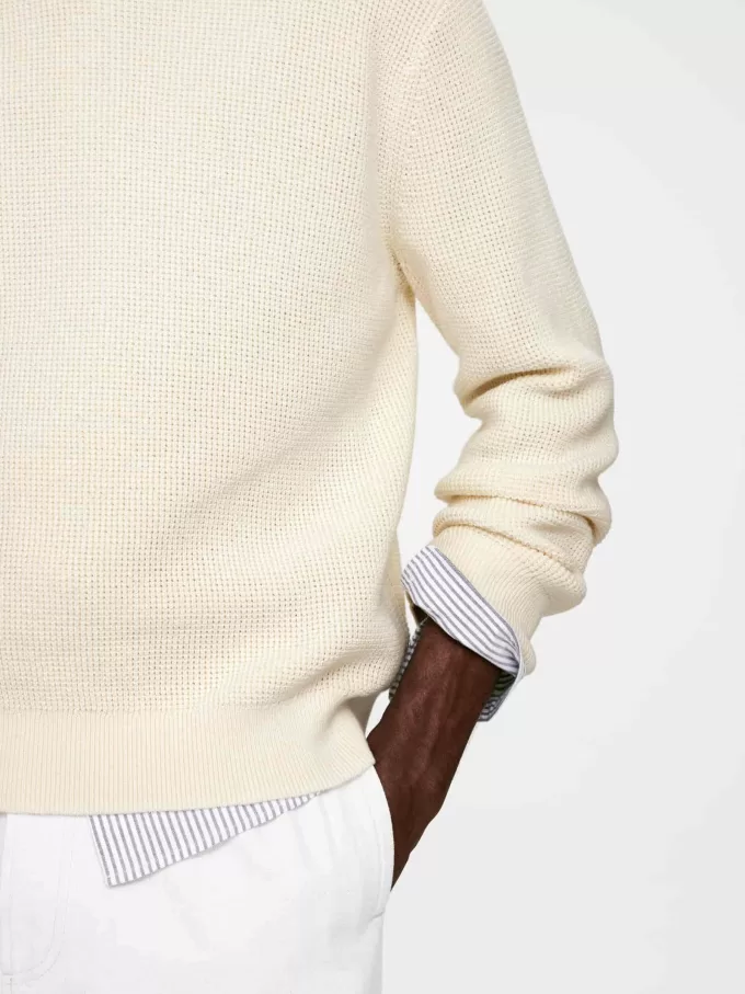 Waffelstrickpullover