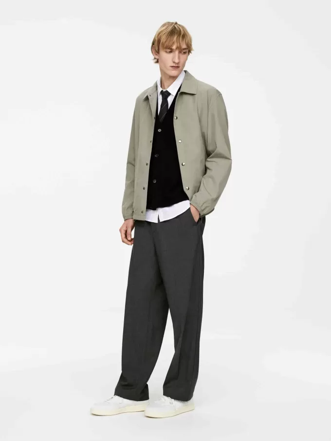 Weste-Cardigan aus Wolle und Baumwolle Weste-Cardigan aus Wolle und Baumwolle